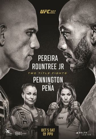 UFC 307: Pereira vs. Rountree | MMA Event | Tapology