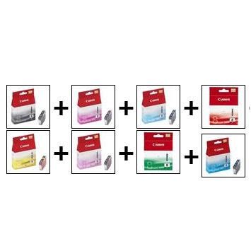 Canon Inktpatroonset CLI 8 BK C M Y PC PM R G 8 Pack