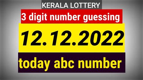 Abc Number Today Kerala Lottery Abc Tips