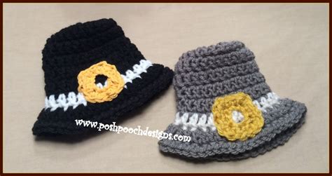 Posh Pooch Designs : Pilgrim Hat Crochet Pattern | Posh Pooch Designs