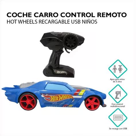 Coche Carro Control Remoto Hot Wheels Recargable Usb Ni Os Color Night Shifter Hot Wheels
