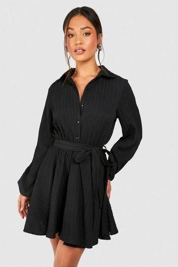 Black Skater Dresses Boohoo Uk