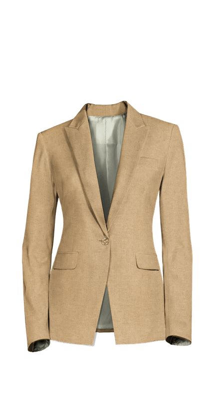 Beige Linen Woman Suit Sumissura