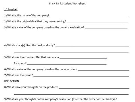 Shark Tank Pitch Template