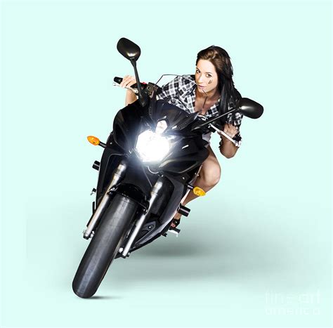 Woman Riding Motorbike At Speed Photograph By Jorgo Photography Fine