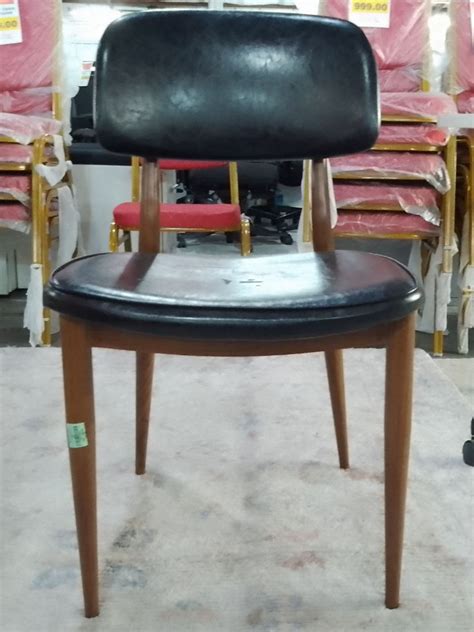 Dining Chair Leather Padded HMR Shop N Bid