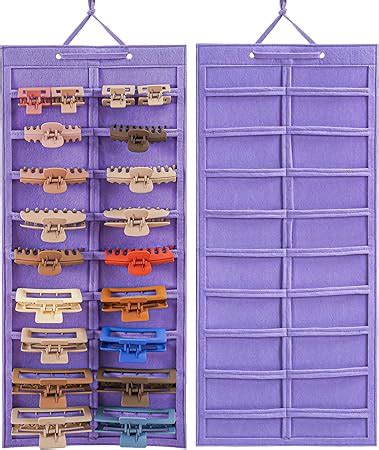 Amazon Lolalet Hair Claw Clip Organizer Pack Hanging Hair Clip