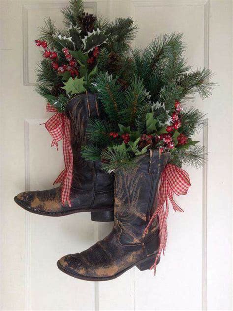 3 Unique Ways To Use Cowboy Boots In Christmas Décor