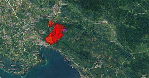 To so razsežnostih požara na Krasu kot jih razkrivajo posnetki iz