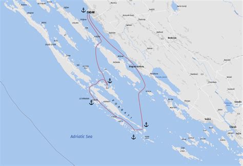 Kornati National Park Map