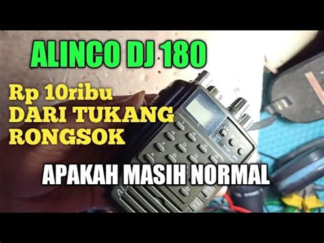 RADIO HT ALINCO DJ 180 Rp 10ribu CARA RESET ALINCO DJ 180 YouTube