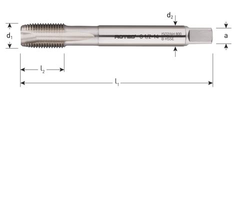 HSS E Machinetap BSP Doorlopend 1 2 Dynastart Elektro B V