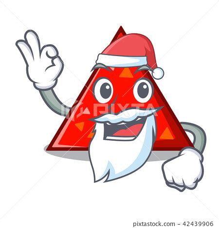 Santa Triangel Mascot Cartoon Style Stock Illustration 42439906 PIXTA