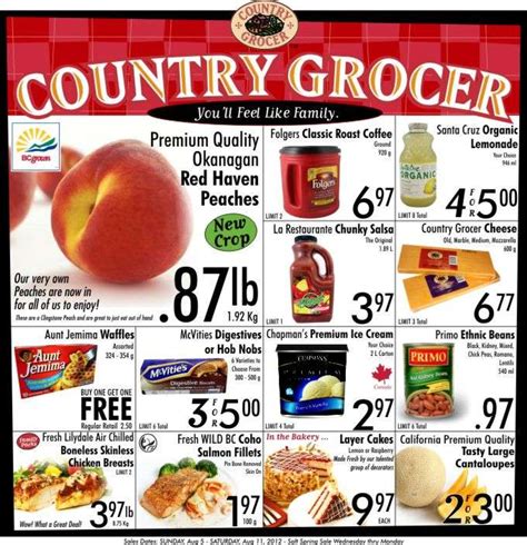 Country Grocer Flyer Aug To