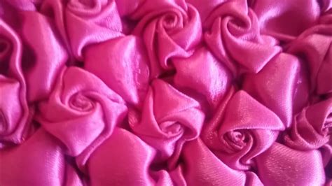 Rose Pattern Smocking On Satin Fabric Canadian Smocking Tutorials