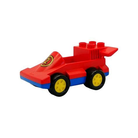 LEGO Red Duplo F1 Car With 2 Brick Owl LEGO Marketplace