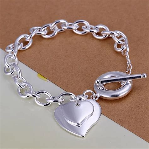 Free Shipping Wholesale Silver Bracelet 925 Fashion Silver Plated