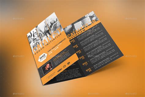 Catalyst Youth Summit Tri Fold Program Template By Godserv Graphicriver