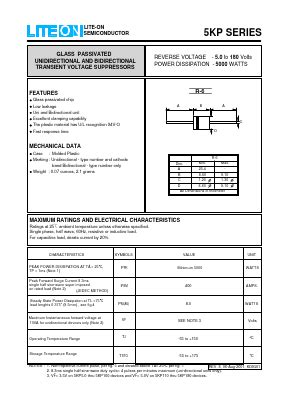 5KP12C Datasheet PDF LiteOn Technology