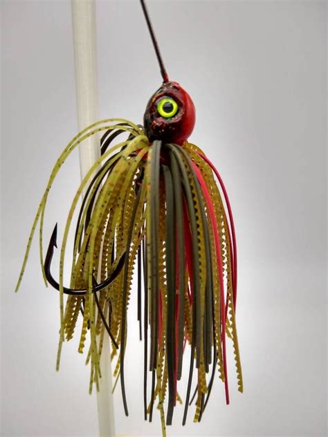 Watermelon Red Spinnerbait Bass Fishing Lure Etsy