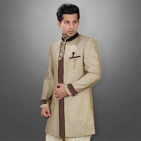 Wonderful Light Brown Indo Western Suits At Best Price In New Delhi