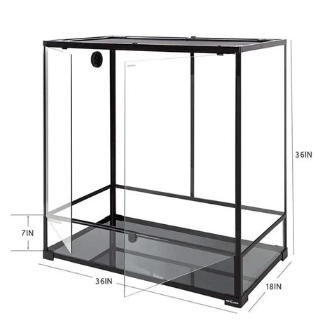 Front Opening Reptile Tank 100 Gallon 36" x 18"x 36" Chameleon Tank RK ...