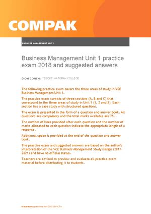 Edrolo Vce Business Management Units Unit Aos