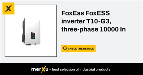 Fox Ess Foxess Foxess Inverter T G Three Phase W Inwerter