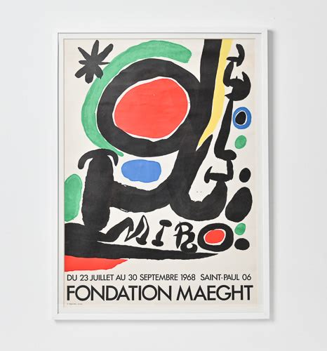 3details Fondation Maeght Joan Miro Abstract Poster 1968