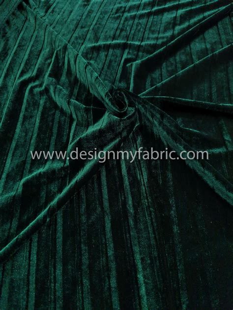 Green velvet fabric #91926 - Design My Fabric