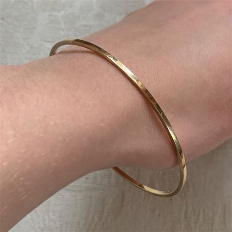 Ct Gold Stacking Bangle Chique To Antique Jewellery