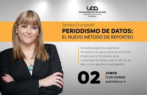 Experta en Periodismo de Datos visitará la UDD Facultad de Comunicaciones