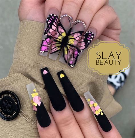 Luxury Exotic Butterfly Press On Nails Slaylebrity