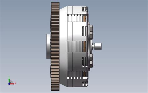 摩托车离合器五柱六片加宽磨擦片弹簧减震3d数模solidworks Solidworks 2012 模型图纸下载 懒石网