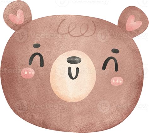 Cute Teddy Bear Watercolor 28719945 Png