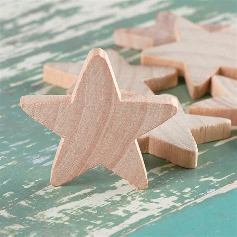 Unfinished Wood Stars Wood Stars Unfinished Wood Craft Supplies