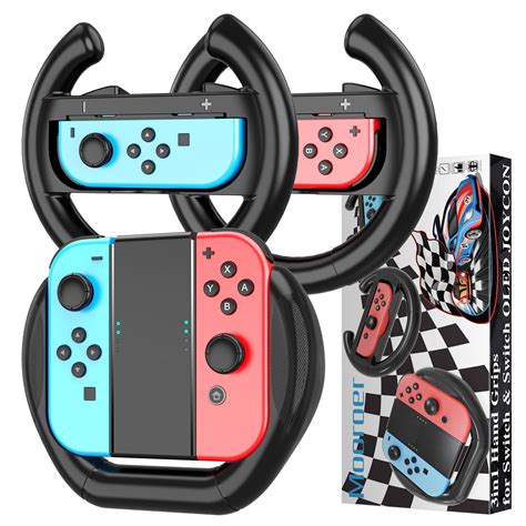 Mooroer Joy Con Wheel Accessory (3 Pack) for Nintendo Switch ...