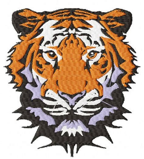 Tiger Machine Embroidery Design Tested Etsy