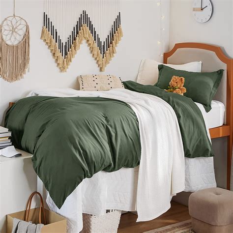 Bedsure Olive Green Duvet Cover Twin Size Soft Prewashed Twintwin Xltwin Extra Long Duvet