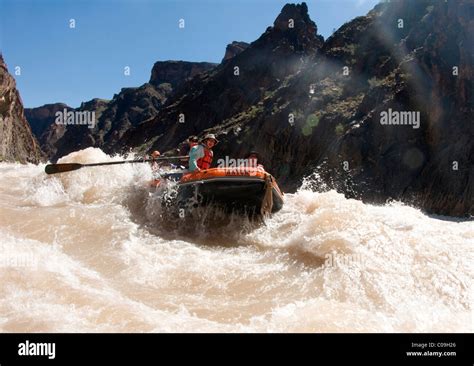 Rowing The Rapids Of The Colorado Rivers Grand Canyon In A 16 Foot