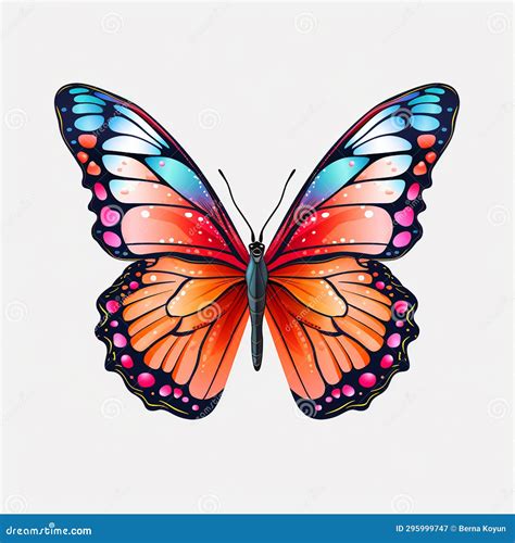 This Butterfly is a Symbol of Transformation and Hope Stock Illustration - Illustration of ...