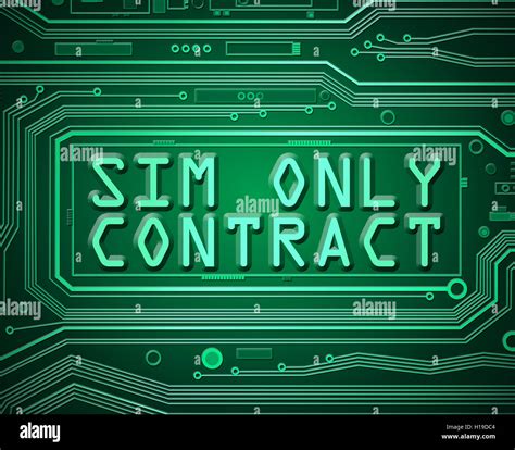 Sim Only Contract Concept Stock Photo Alamy