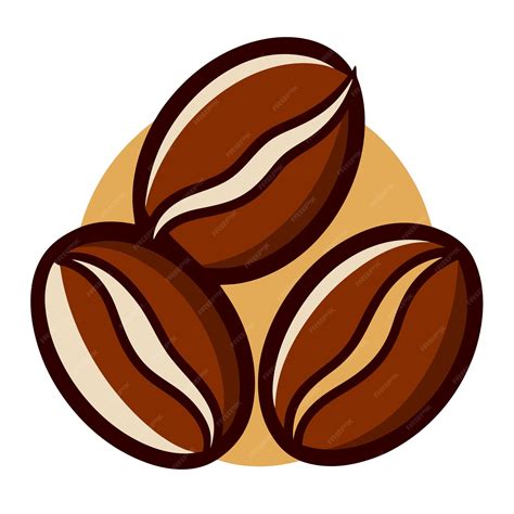 Coffee beans clipart cartoon style vector illustration | Premium AI