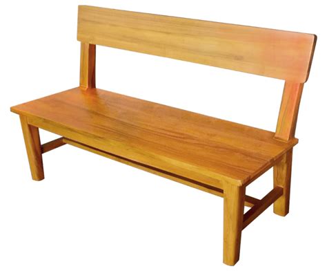 Solid Teak Wood Furniture 3 Seater Bench With Woodback Selangor