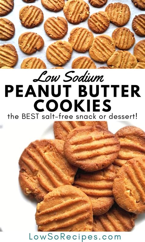 Low Sodium Peanut Butter Cookies Recipe - Low So Recipes