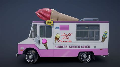 Ice Cream Truck 3d Model By Veaceslav Condraciuc