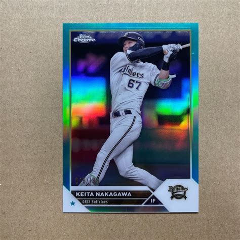 【未使用に近い】topps Chrome Npb 2023 中川圭太 アクア 199 オリックスバファローズの落札情報詳細 ヤフオク落札