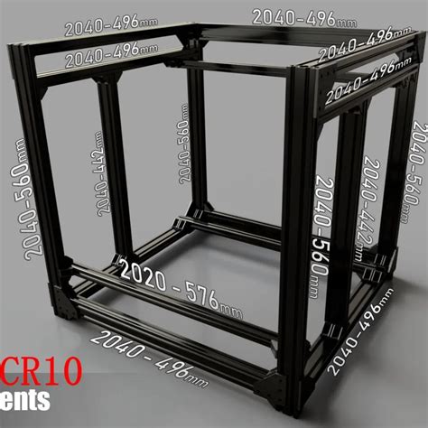 Black Aluminum Extrusion BLV Mgn Cube Frame Kit Hardware Kit For DIY