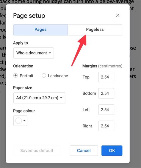 How To Use Pageless Format In Google Docs DED9