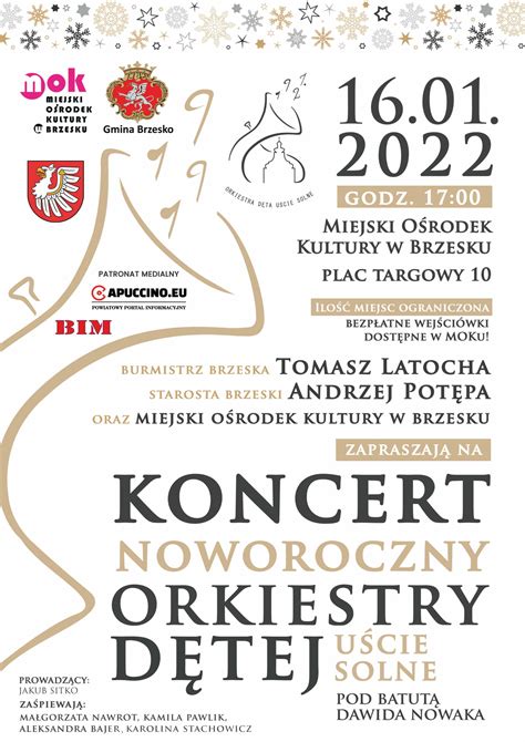 Koncert Noworoczny Orkiestry D Tej U Cie Solne Stycznia Mok